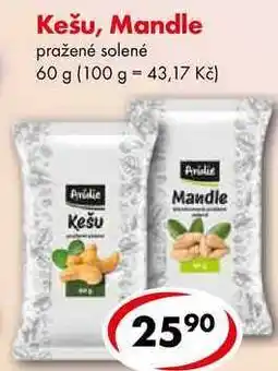 CBA Kešu, Mandle nabídka