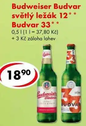 Budweiser Budvar světlý ležák 12