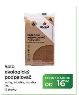 Tamda Foods Solo ekologický podpalovač svitky, tabulka, zápalka 1ks nabídka