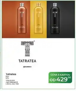 Tamda Foods Tatratea likér nabídka