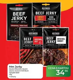 Tamda Foods Mm Jerky Hovězí Pikantní, Hovězí Uzené, Sweet Chilli Beef, Teriyaki Beer nabídka