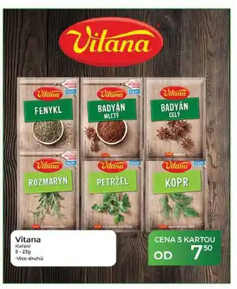 Tamda Foods Vitana Koření nabídka