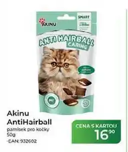 Tamda Foods Akinu AntiHairball pamlsek pro kočky nabídka