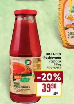 Billa BILLA BIO Pasírovaná rajčata nabídka