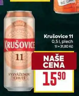 Billa Krušovice 11 0,51, plech nabídka