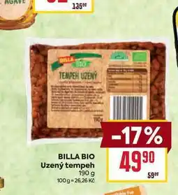 Billa BILLA BIO Uzený tempeh nabídka