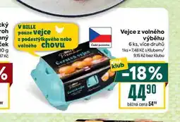 Billa Vejce z volného výběhu 6 ks nabídka