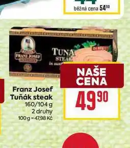 Billa Franz Josef Tuňák steak 160/104 g nabídka