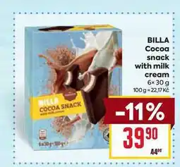 Billa BILLA Cocoa snack with milk cream nabídka