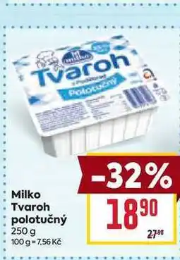 Billa Milko Tvaroh polotučný nabídka