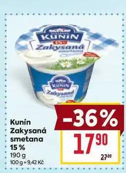 Billa Zakysaná smetana 15% nabídka