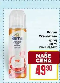 Billa Rama Cremefine sprej nabídka