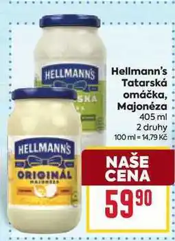 Billa Hellmann's Tatarská omáčka, Majonéza nabídka