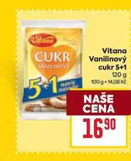 Billa Vitana Vanilinový cukr 5+1 120 g nabídka