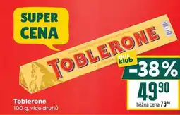 Billa Toblerone nabídka