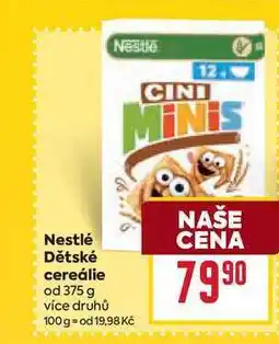 Billa Nestlé Dětské cereálie od nabídka