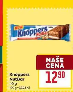 Billa Knoppers NutBar nabídka