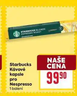 Billa Starbucks Κávové kapsle pro Nespresso 1 balení nabídka