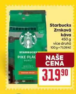 Billa Starbucks Zrnková Κάνα nabídka