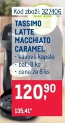 Makro Tassimo latte macchiato caramel nabídka
