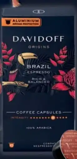 Makro Davidoff origins brazil espresso nabídka