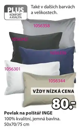 JYSK Povlak na polštář inge nabídka