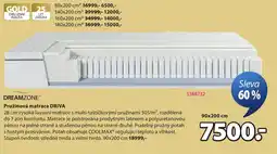 JYSK Dreamzone pružinová matrace Driva nabídka