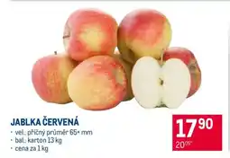 Makro Jablka červená nabídka