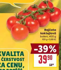 Billa Rajčata koktejlová nabídka