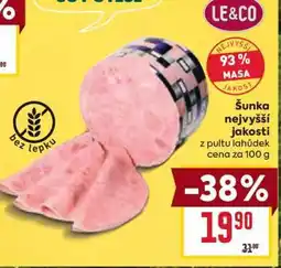 Billa Šunka nejvyšší jakosti nabídka