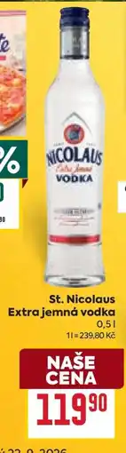 Billa St. Nicolaus Extrajemná vodka nabídka