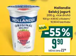 Billa Hollandia Selský jogurt nabídka