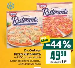 Billa Dr. Oetker Pizza Ristorante nabídka