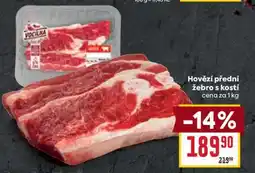 Billa Hovězí přední žebro s kostí nabídka