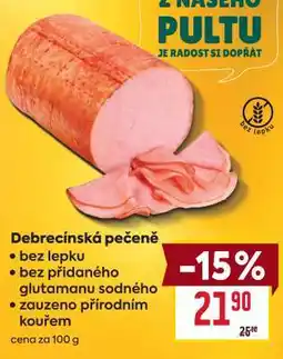Billa Debrecínská pečeně nabídka