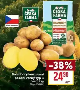 Billa Brambory konzumní pozdní varný typ B nabídka