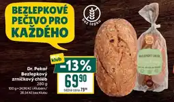 Billa Dr. Pekař Bezlepkový zrníčkový chléb nabídka
