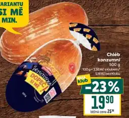Billa Chléb konzumní nabídka
