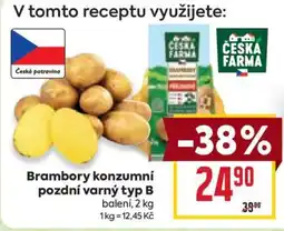 Billa Brambory konzumní pozdní varný typ B nabídka