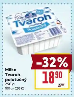 Billa Milko Tvaroh polotučný nabídka