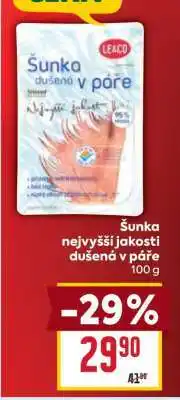 Billa Šunka nejvyšší jakosti dušená v páře nabídka