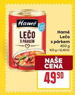 Billa Hamé Lečo s párkem nabídka