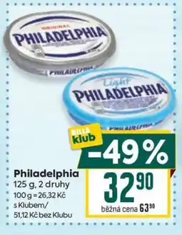 Billa Philadelphia nabídka
