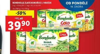 Lidl Bonduelle zlatá kukuřice nabídka