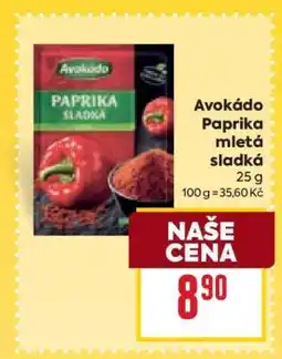 Billa Avokádo Paprika mletá sladká nabídka