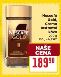 Billa Nescafé Gold, Créma instantní káva nabídka