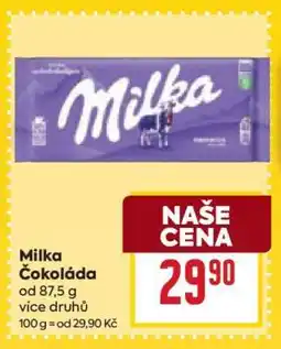 Billa Milka Čokoláda nabídka