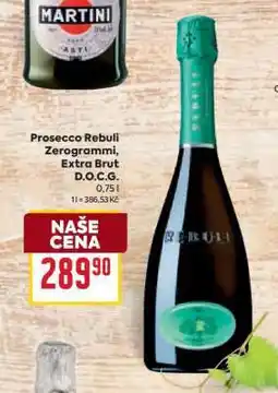 Billa Prosecco Rebuli Zerogrammi, Extra Brut D.O.C.G nabídka