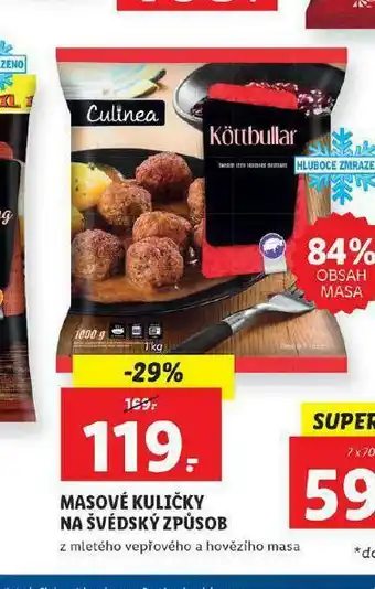 Lidl Masové kuličky na švédský způsob nabídka