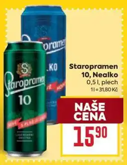 Billa Staropramen 10, Nealko nabídka